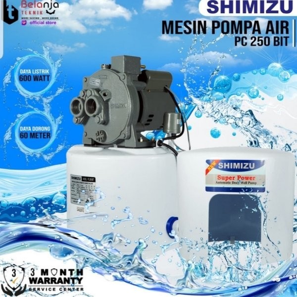 SHIMIZU MESIN POMPA AIR 250 WATT PC 250 BIT