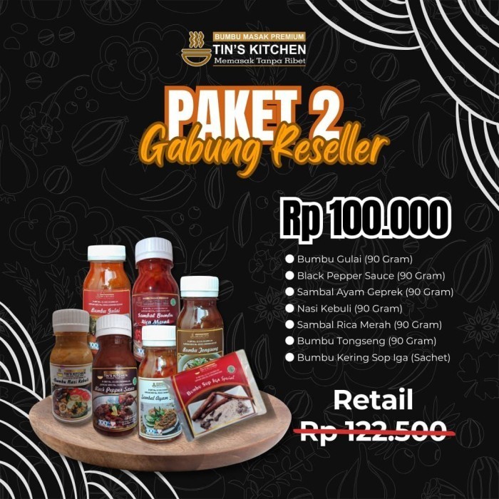 

Ready Promo Paket Hemat 100.000 Bumbu Tin's Kitchen Tanpa Bahan Pengawet