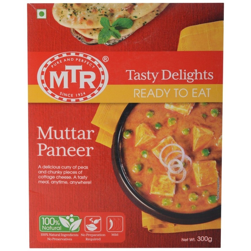 

Ready Makanan India Mtr Ready to Eat Muttar Panner 300g