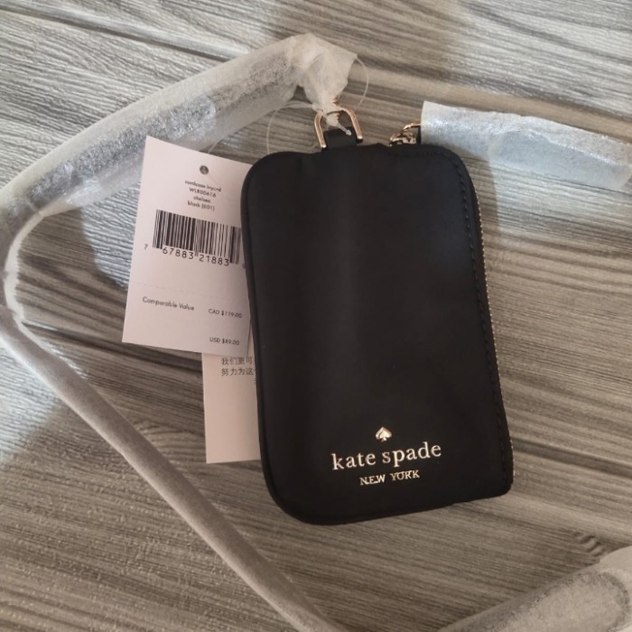 

Jual Kate Spade Lanyard Id Tag Key Holder Color Black Original
