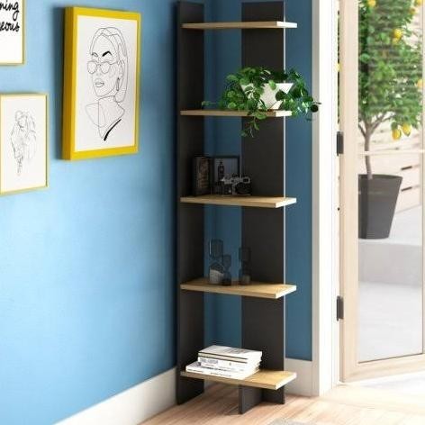 Rak Sudut ruang tamu/rak buku dinding sudut/rak bunga