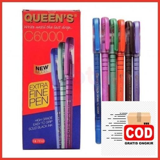 

Terlaris 12Pc Pulpen Queen-S Alat Tulis Sekolah Dan Kantor Limited