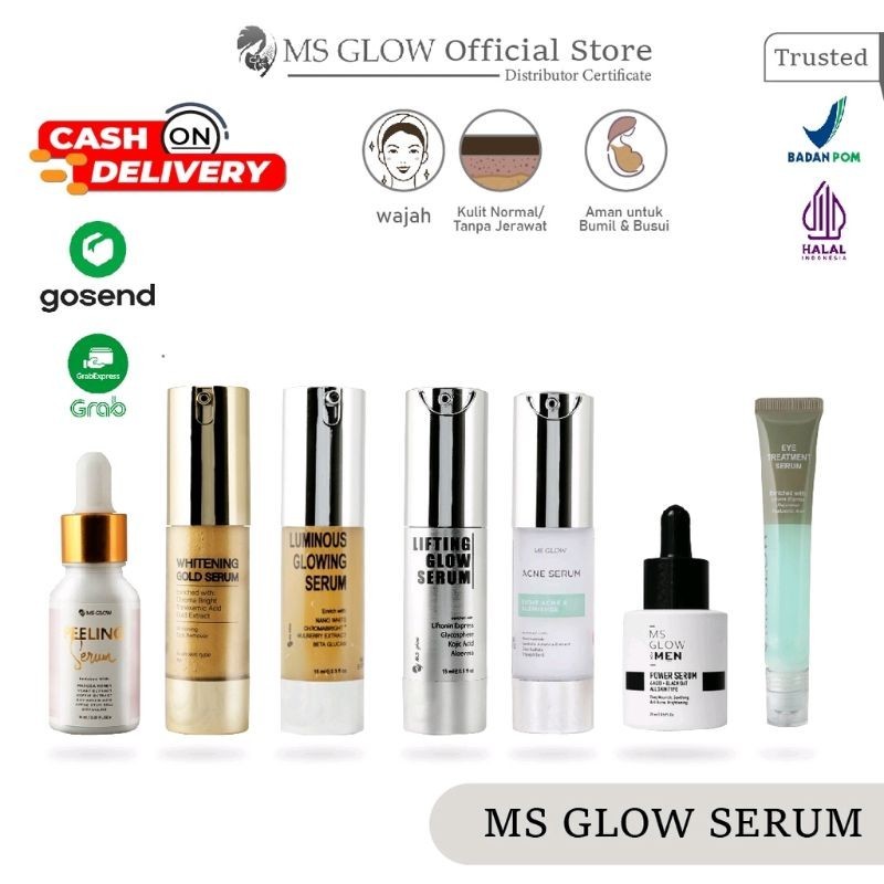 ms glow SERUM GOLD WHITE MENGHILANGKAN FLEK HITAM
