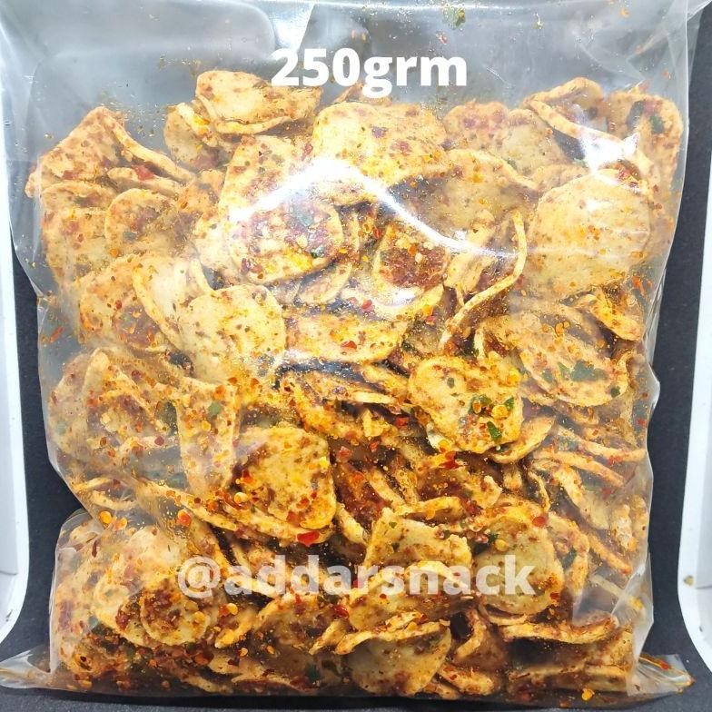 

Keripik Basreng Bumbu Basah Daun Jeruk Halal Netto 250Grm