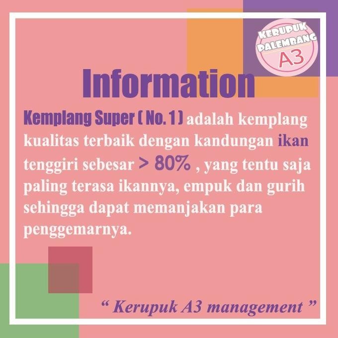 

Kemplang Mini Super Ikan Tenggiri 1 Kg