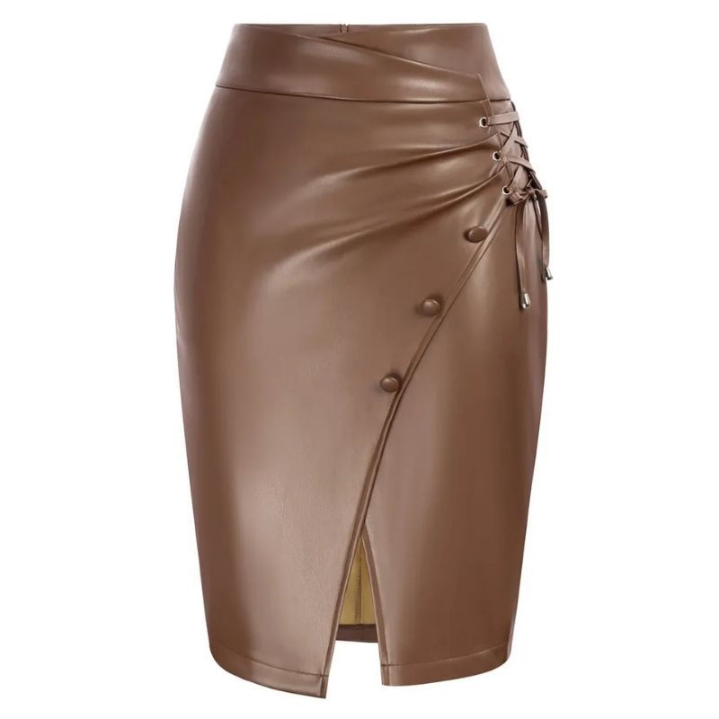 rok wanita / Rok kulit Skirt Leather / rok span