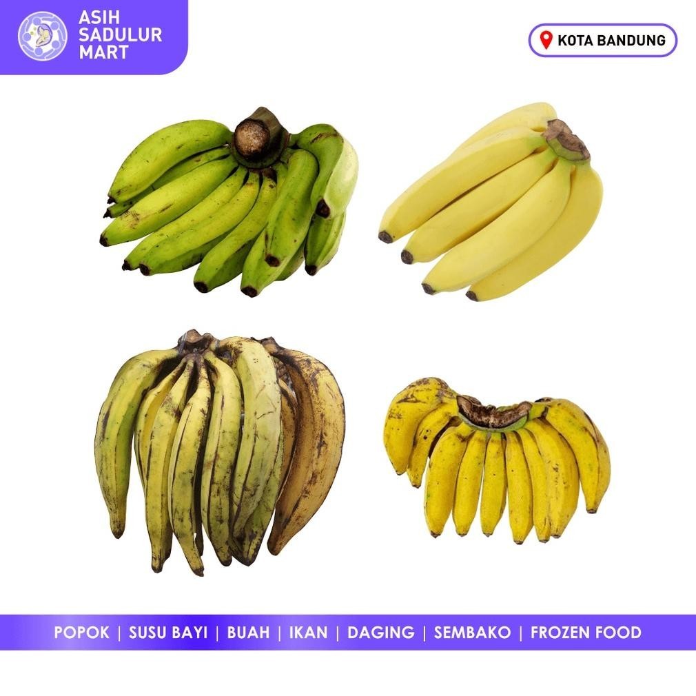 

Pisang Cavendish / C. Sunpride / Ambon Lumut / Pisang Tanduk 1Kg | Asih Sadulur Mart