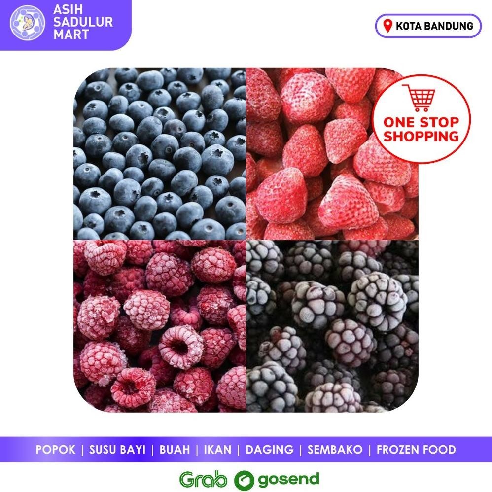 

Frozen Berry 500Gr / 1Kg Stroberi Strawberry Raspberry Blackberry Promo Murah Bandung | Asih Sadulur Mart