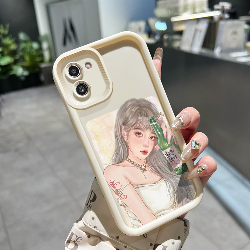 Casing Hp Samsung Galaxy A03 Case HP pelindung silikon Kesing lunak baru casing ponsel pola Manga pe