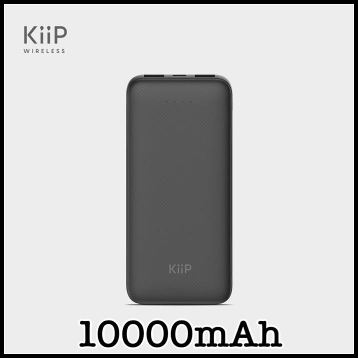 Kiip Powerbank E33 10000Mah Slim Safe Charging Type C Micro Usb Port