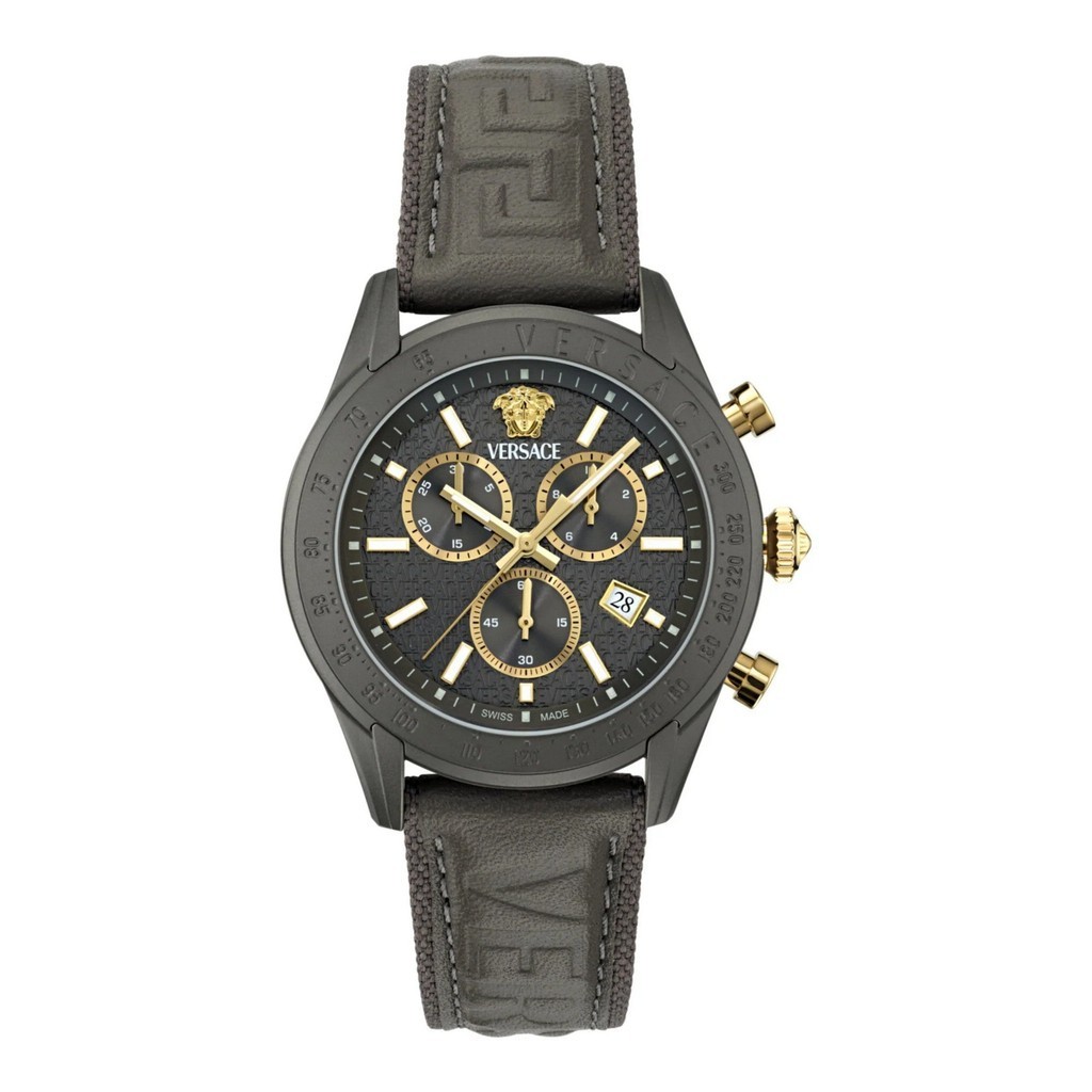Jam Tangan Pria Versace Chrono Master Leather VE8R00124
