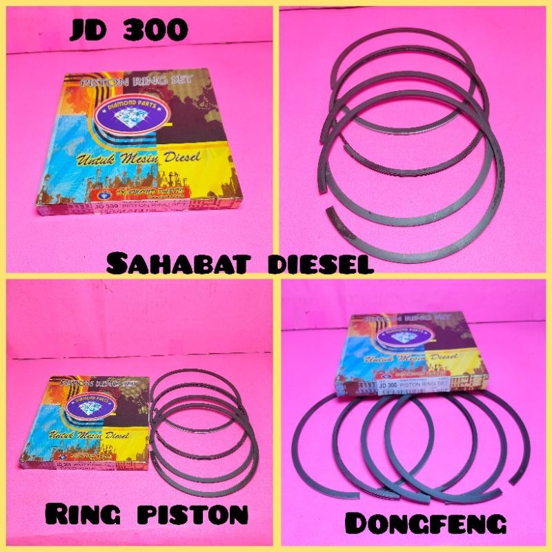 RING PISTON JIANGDONG 300 / RING SET JD 300