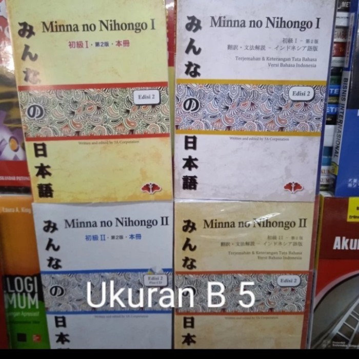 

Buku Minna No Nihongo 1&2 Edisi 2 Set 4 Buku Jepang &Terjemahan