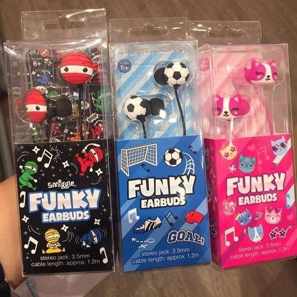 New Sale Smiggle Funky Earbuds - Earphone Simple Smiggle Pengiriman Cepat