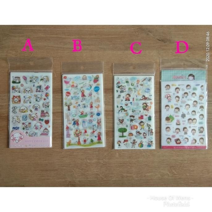 

Sticker Happy Puppy Deco Sticker - Isi 6 Lembar Limited Edition