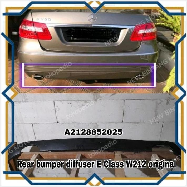 [IKH] DIFFUSER BUMPER BELAKANG MERCEDES E CLASS W212 2010 ORIGINAL