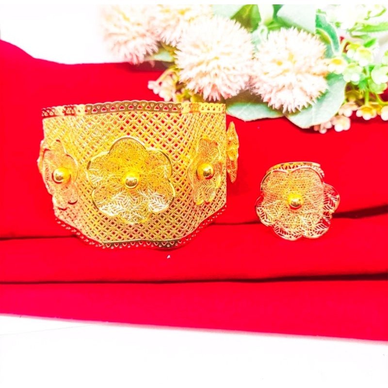 Gelang Kendari free cincin Bunga Kendari Dubai Xuping terbaru Lapis Emas24k