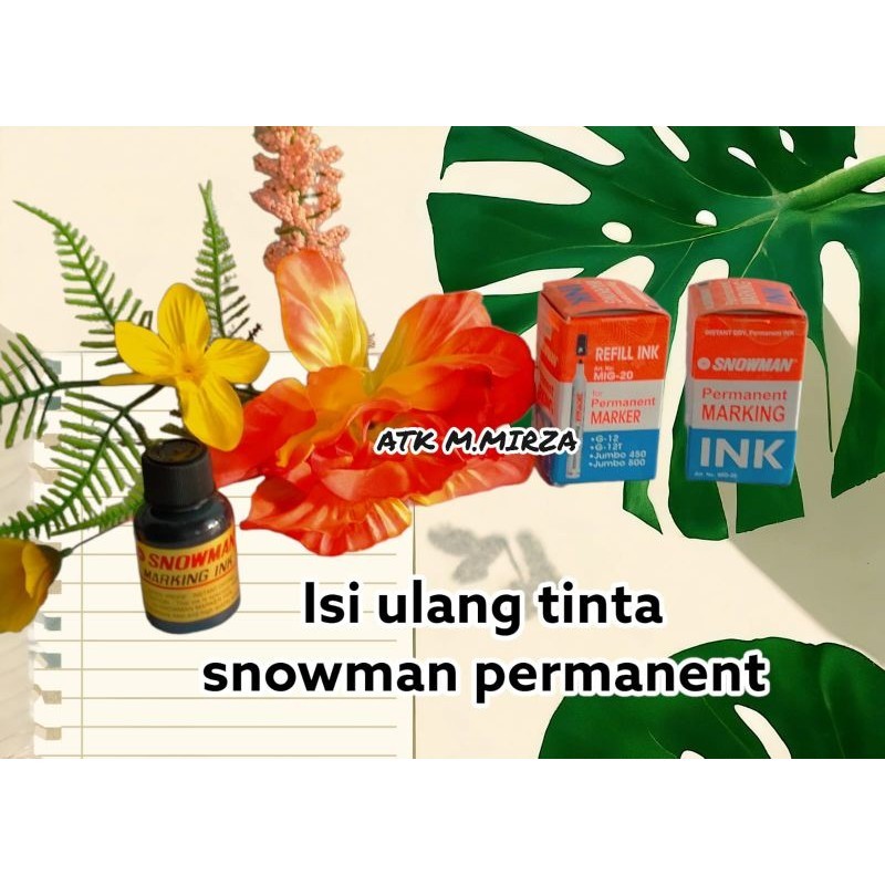 

Isi Tinta Spidol Snowman Permanent marker