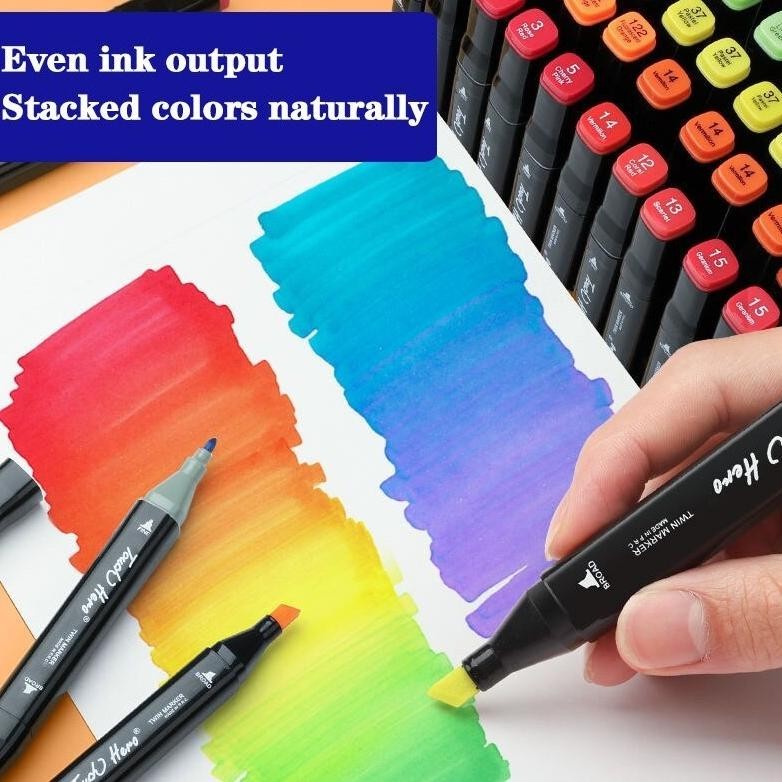 

fbx-4 Ready Deli Color Marker With Bag Spidol Warna Dengan Tas 60/80 Sale