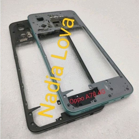 Bezel Bazel Midel Tulang Samping Tutup Mesin Oppo A78 4G