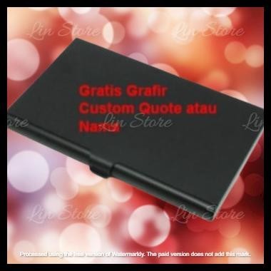 

GRATIS ONGKIR KOTAK KARTU NAMA ALUMINIUM ANTI KARAT EXCLUSIVE CUSTOM QUOTE NAMA