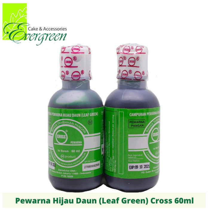 

[DIAJENG SHOP] Pewarna Makanan Cross Hijau Daun (Leaf Green) 60ml PROMO SPECIAL