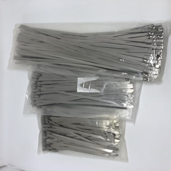 

Stainless Cable Ties - Kabel Tis Stainless 4.6X300Mm 30Cm - Isi 100Pcs