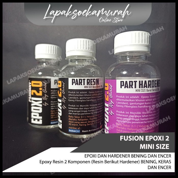 FUSION EPOXY EPOXI 2 RESIN MINI SIZE
