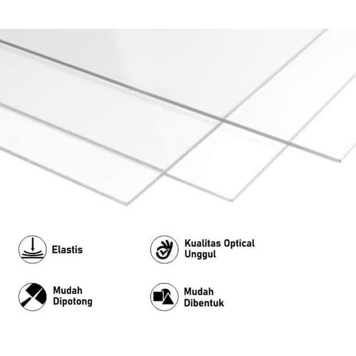ACRYLIC / AKRILIK LEMBARAN BENING 3MM X 1M X 2M