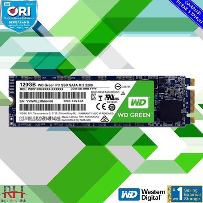SSD 120GB WD GREEN M2 / M.2 ORIGINAL BEST QUALITY