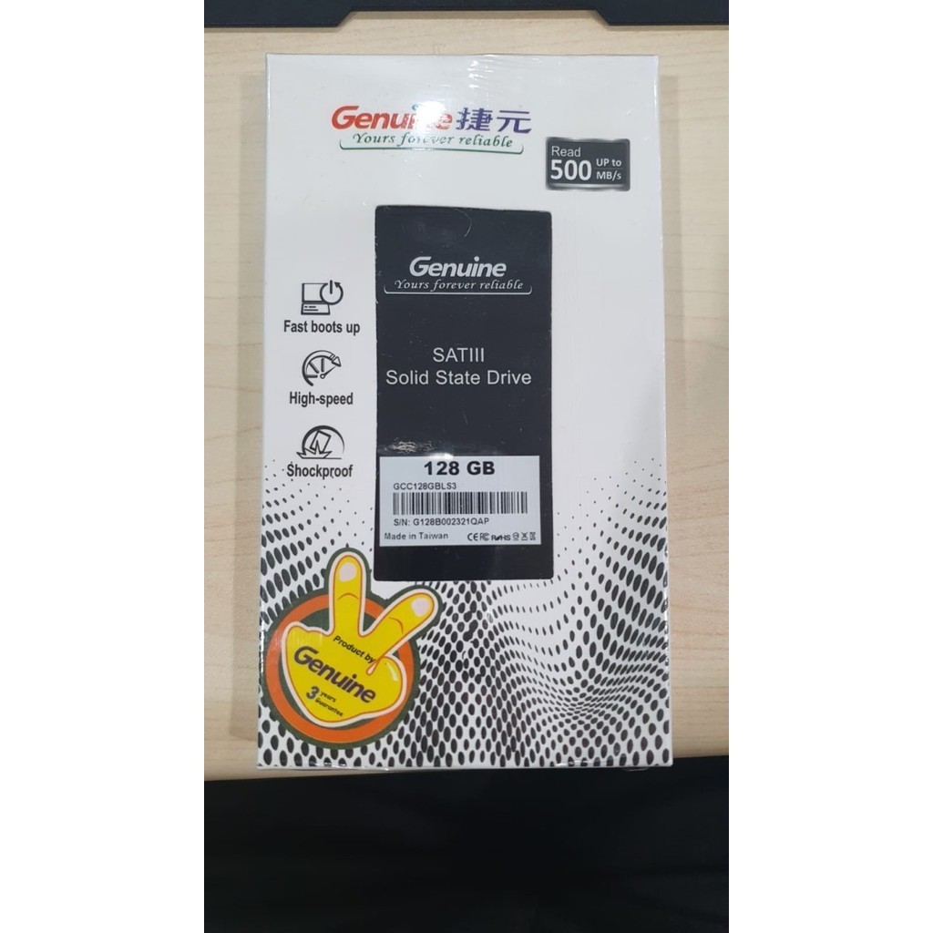 SSD GENUINE 128GB SATA III 2.5"6GB/S GARANSI RESMI - BUKAN SSD 120GB ORIGINAL BEST QUALITY