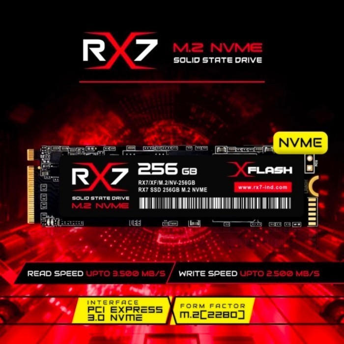 SSD M2 NVME 256GB RX7 ORIGINAL BEST QUALITY