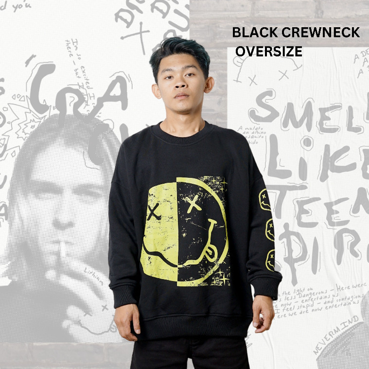 SUPERIOR crewneck nirvana sweater band jaket band