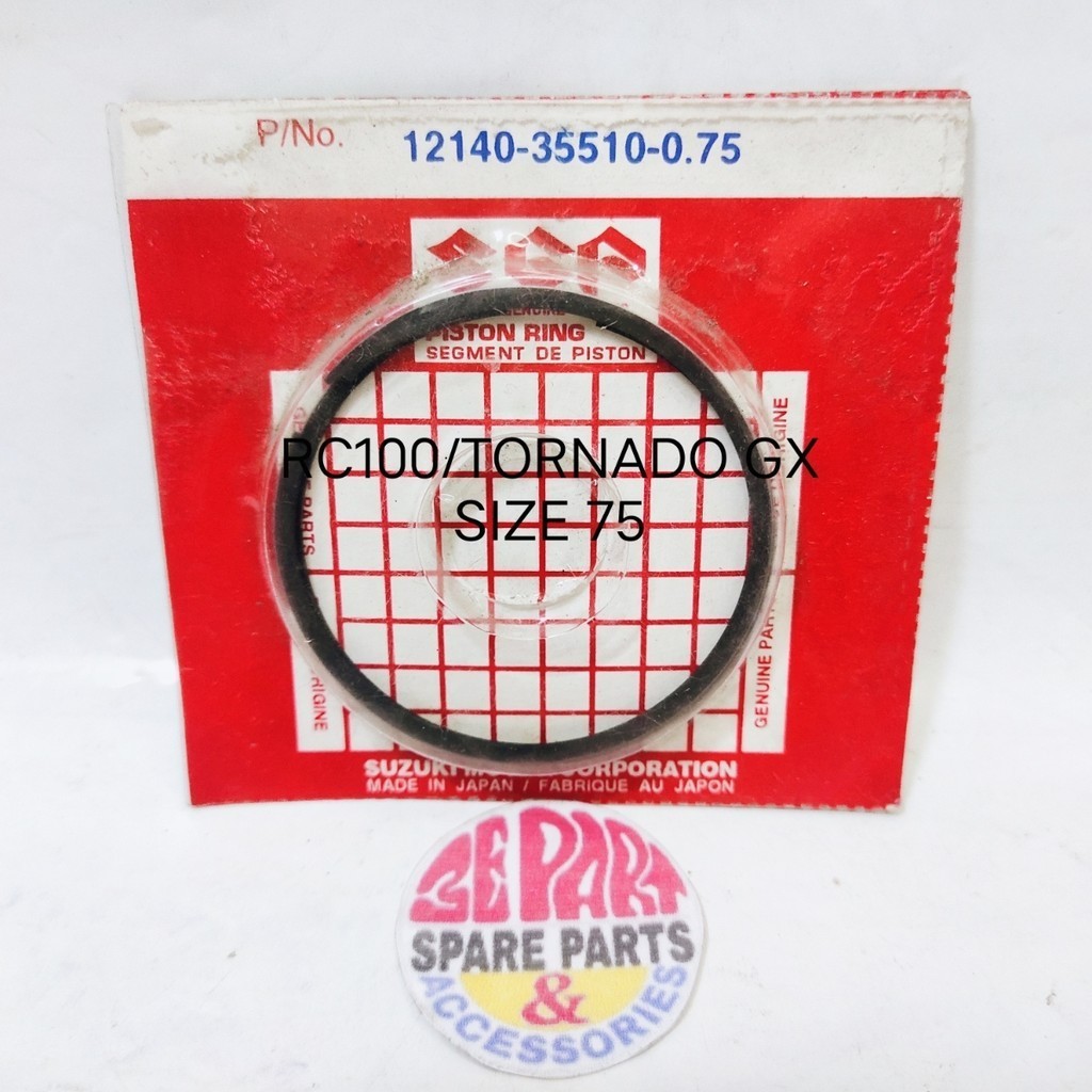 Ring seher RC100 TORNADO GX Os 75 Piston ring Suzuki RC 100