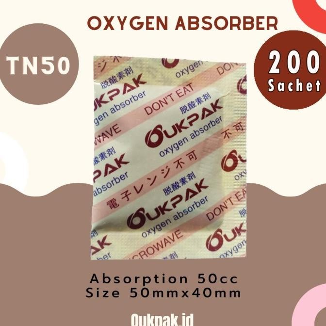 

OUKPAK Pengawet Makanan 50cc Oxygen Absorber Oksigen Halal