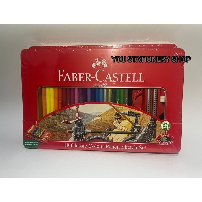 

Sil Warna Faber Castell 48 Classic Kemasan Kaleng (Tin Case)