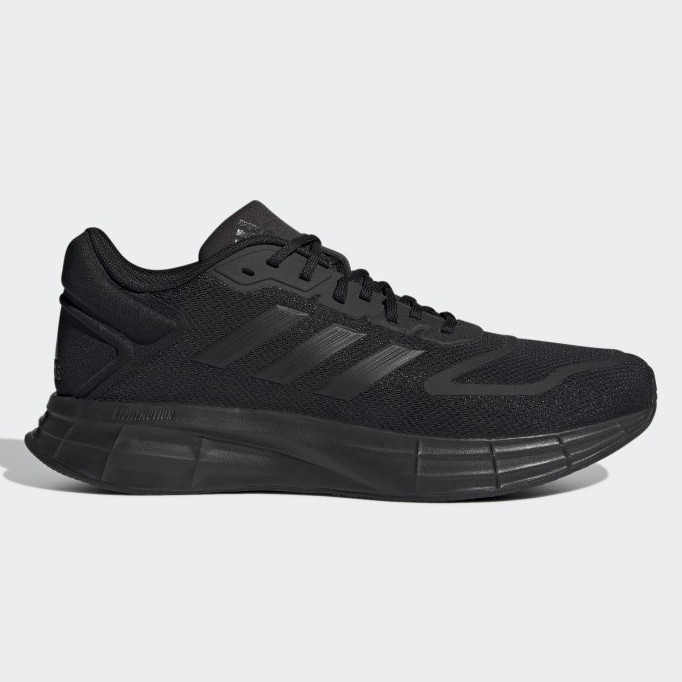 SEPATU RUNNING PRIA ADIDAS DURAMO 10 FULLBLACK ORIGINAL BIG SIZE 46