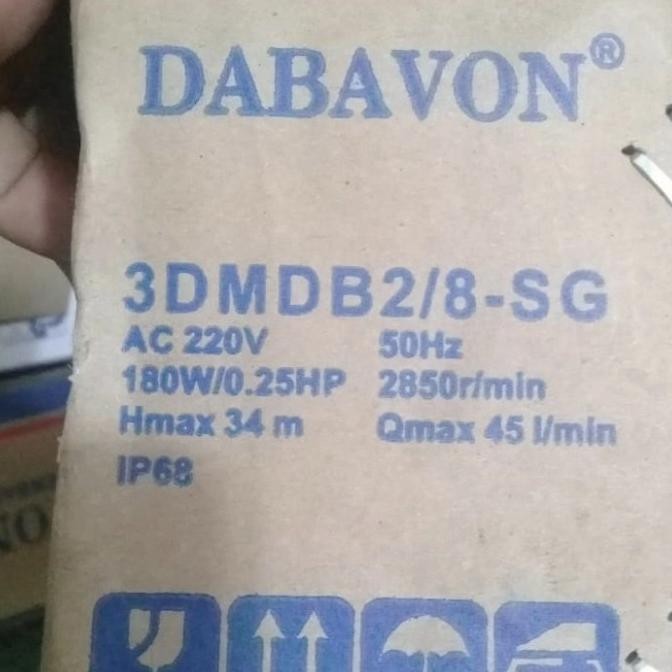 Pompa Submersible/Satelit Dabavon 3" 0,25 Hp + Kabel 30M