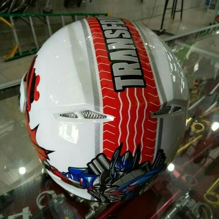 HELM GM ANAK TRANSFORMER WARNA MERAH