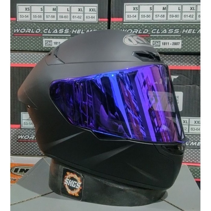 PROMO COD HELM KYT TT COURSE HITAM DOFF PUTIH GREY MATT PAKET GANTENG