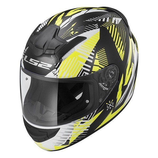 HELM LS2 FF352 ROOKIE INFINITE WHITE BLACKYELLOW