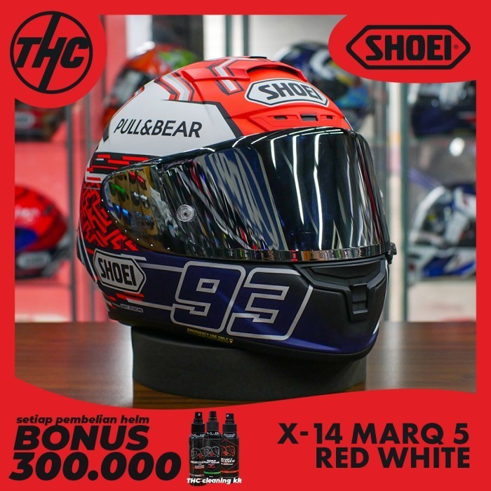 SHOEI HELMET X-FOURTEEN (X-14) MARQUEZ MARQ 5 RED WHITE ANT