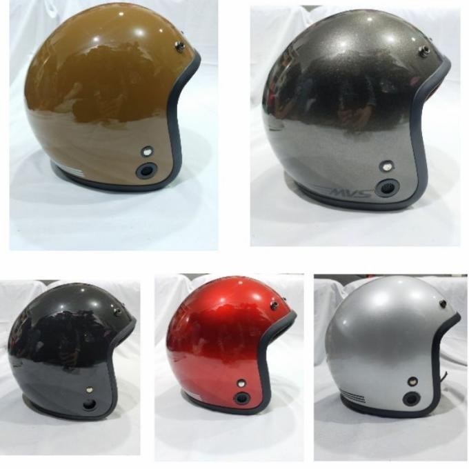 Helm Bogo MVSTAR Tanpa Kaca Polos