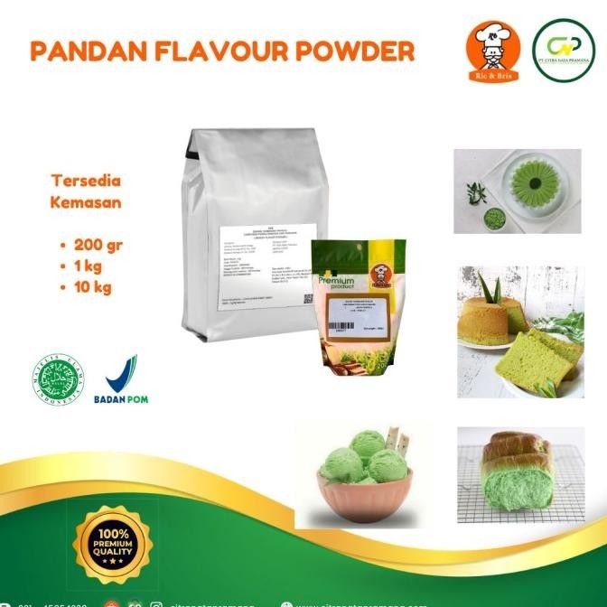 

Pandan Flavour Powder / Perisa Bubuk Pandan / Perasa Bubuk Pandan