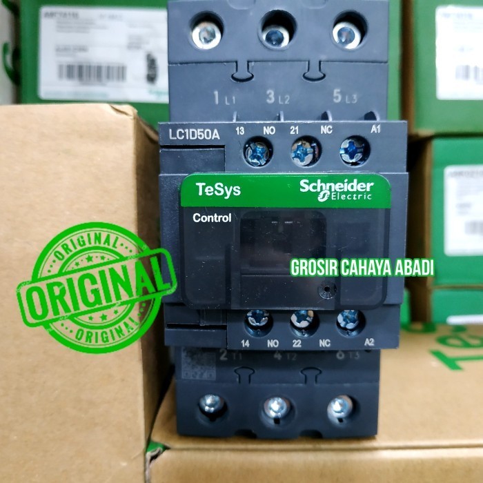 Update Kontaktor contactor schneider lc1d50AD7/D7 lc1d50d7 42v 80a 3phase