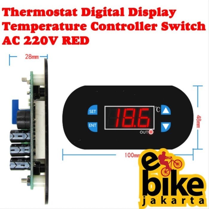 Terhemat Xh-W1308 Thermostat Digital Display Temperature Controller Switch Terlariss 