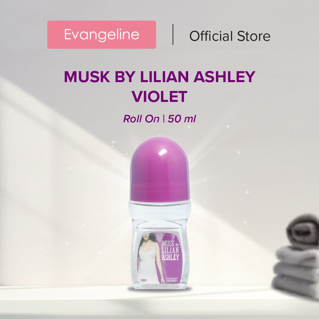 Musk by Lilian Ashley Deodoran Roll On Wanita Violet 50 ml