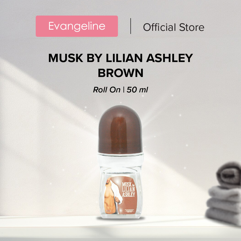 Musk by Lilian Ashley Deodoran Roll On Pria Brown 50 ml