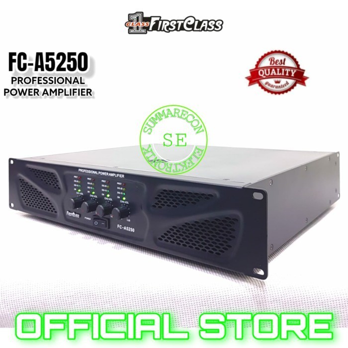 Power Amplifier 4 Channel Firstclass Fc A5250 Power Amplifier