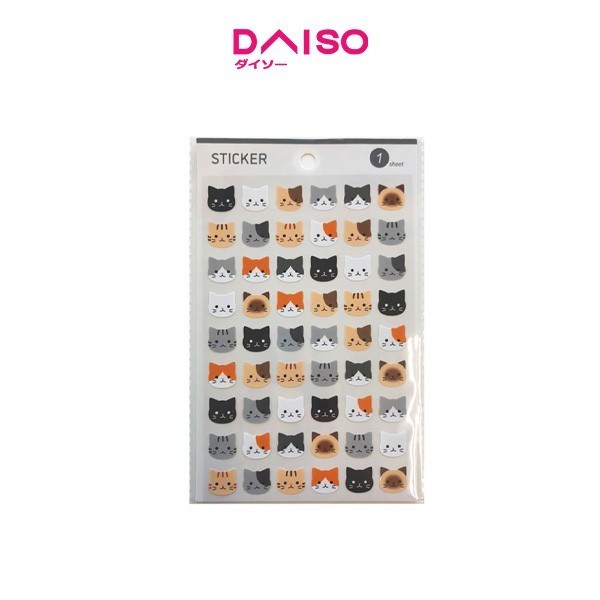 

Daiso Design Paper Sticker Cat Pos-4